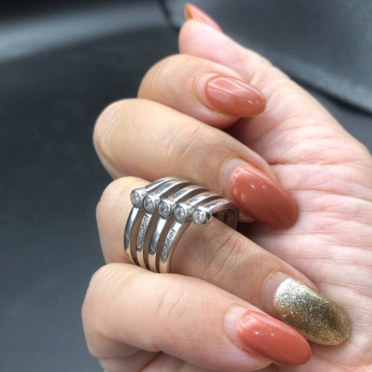 خرید آن لاین انگشتر نقره سنگین